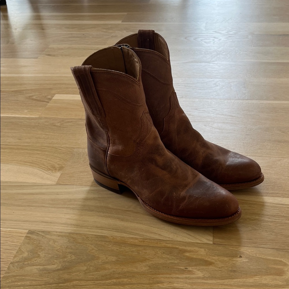Tecovas The Dean Tan Leather  Boots. Size 8.5men or 10women